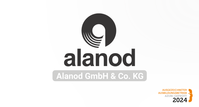 Alanod GmbH & Co. KG ist Ausgezeichneten Ausbildungsbetrieb 2024